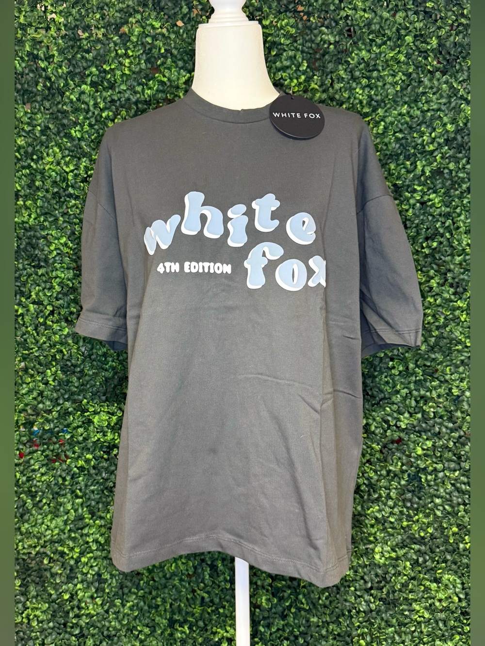 White Fox 4th Edition Oversized Tee Storm M/L NWT
